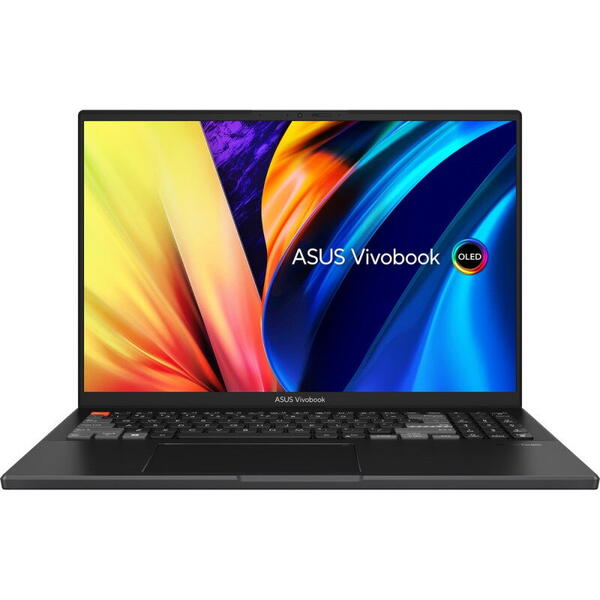 Laptop Asus 16 inch Vivobook Pro 16X OLED N7601ZW, 4K, Procesor Intel Core i9-12900H (24M Cache, up to 5.00 GHz), 32GB DDR5, 1TB SSD, GeForce RTX 3070 Ti 8GB, Win 11 Pro, 0°Black