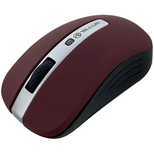 Mouse Tellur Wireless Basic, LED, Rosu