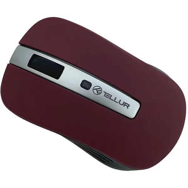 Mouse Tellur Wireless Basic, LED, Rosu