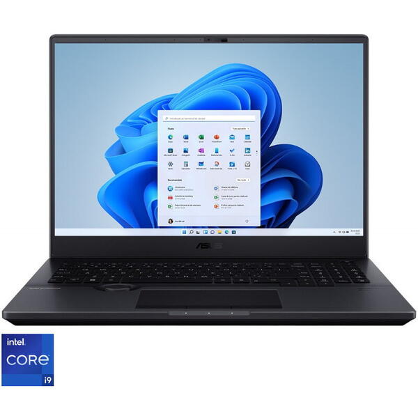 Laptop Asus 16 inch ProArt Studiobook Pro 16 OLED H7600ZW, 4K, Procesor Intel Core i9-12900H (24M Cache, up to 5.00 GHz), 32GB DDR5, 1TB SSD, GeForce RTX 3070 Ti 8GB, Win 11 Pro, Mineral Black