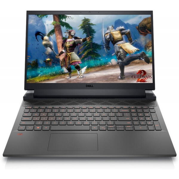 Laptop Dell Gaming 15.6 inch G15 5520, FHD 165Hz, Procesor Intel Core i7-12700H (24M Cache, up to 4.70 GHz), 32GB DDR5, 1TB SSD, GeForce RTX 3060 6GB, Linux, Dark Shadow Grey, 3Yr CIS