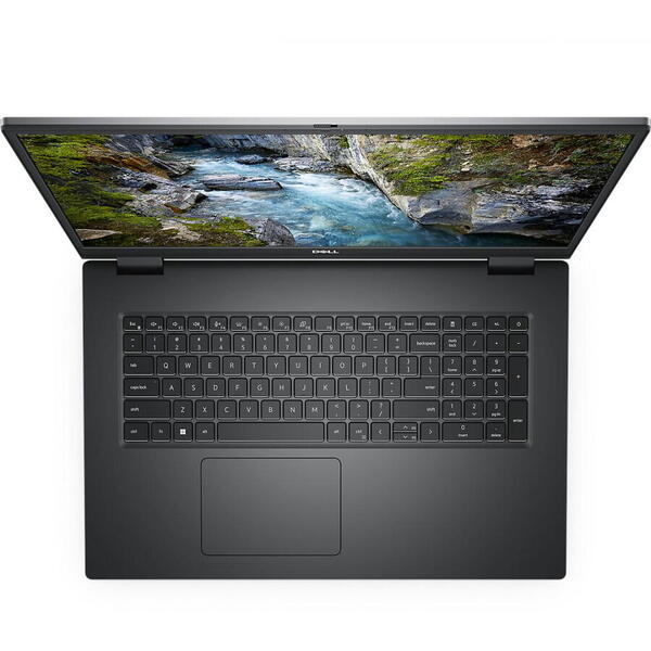 Laptop Dell Precision 7770 i7-12850HX, 17.3inch, RAM 16GB, SSD 1TB, nVidia RTX A4500, 16GB, 5G, Win 10 Pro, Aluminum, Titan Grey