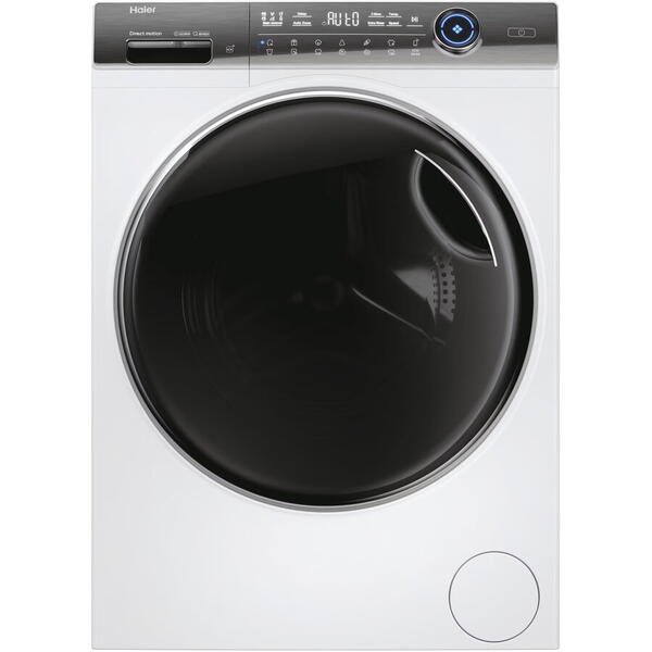 Masina de spalat rufe Candy Haier HW90G-BD14979U1S, 9 kg, 1400 rpm, Clasa A, Motor Direct Motion, Refresh, ABT, Steam, Drum light, Dual spray, Pillow Drum, WiFi, Autodose, Display Led cu Touch control, iTime, Smart Detecting, Alb