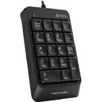 Tastatura A4tech Numeric Pad A4Tech Fstyler, 18 taste, USB, 70cm retractabil, compact design, negru