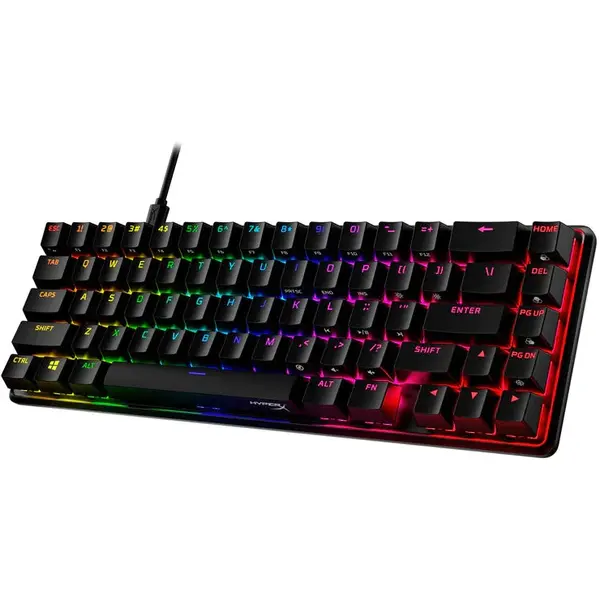 Tastatura HP mecanica HyperX Alloy 65 Aqua, Iluminare RGB, Negru