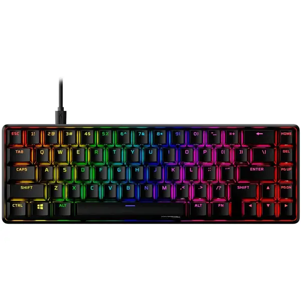 Tastatura HP mecanica HyperX Alloy 65 Red, Iluminare RGB, Negru