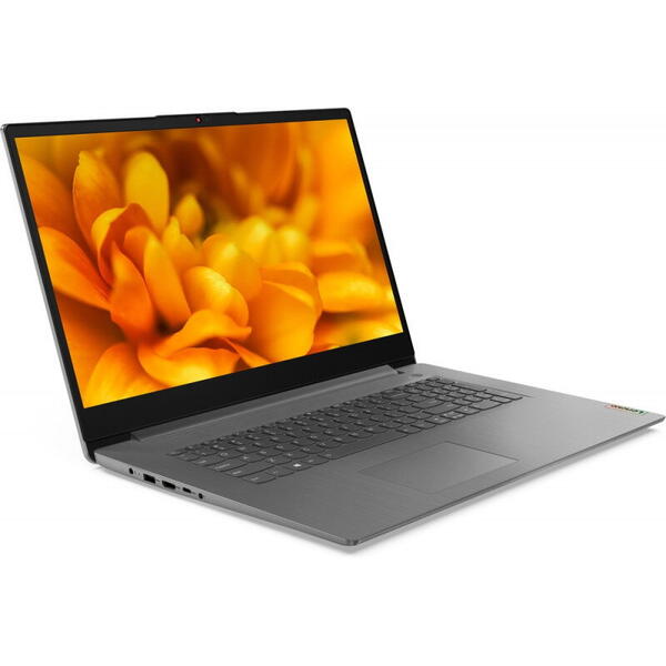 Laptop Lenovo 17.3 inch IdeaPad 3 17ITL6, HD+, Procesor Intel Core i5-1155G7 (8M Cache, up to 4.50 GHz), 12GB DDR4, 1TB HDD + 128GB SSD, Intel Iris Xe, No OS, Arctic Grey