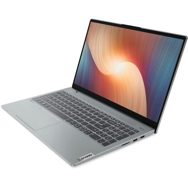 Laptop Lenovo 15.6 inch IdeaPad 5 15ABA7, FHD IPS, Procesor AMD Ryzen 5 5625U (16M Cache, up to 4.3 GHz), 16GB DDR4, 512GB SSD, Radeon, No OS, Cloud Grey