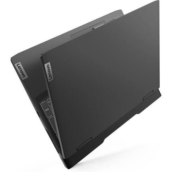 Laptop Lenovo Gaming 16 inch IdeaPad 3 16IAH7, WUXGA IPS 165Hz, Procesor Intel Core i5-12450H (12M Cache, up to 4.40 GHz), 16GB DDR4, 512GB SSD, GeForce RTX 3060 6GB, No OS, Onyx Grey