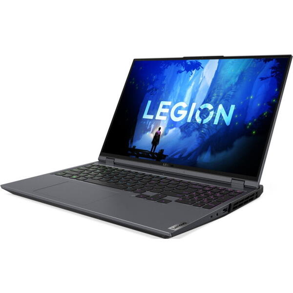 Laptop Lenovo Gaming 16 inch Legion 5 Pro 16IAH7H, WQXGA IPS 165Hz G-Sync, Procesor Intel Core i7-12700H (24M Cache, up to 4.70 GHz), 32GB DDR5, 1TB SSD, GeForce RTX 3070 8GB, No OS, Storm Grey, 3Yr Onsite Premium Care