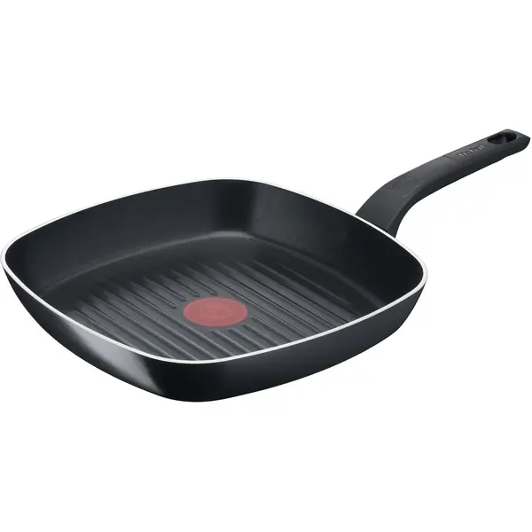 Tigaie grill Tefal Simply Clean, Thermo-Signal, Invelis antiaderent din titan, 26X26 cm