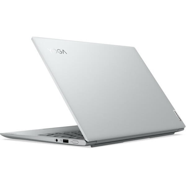 Laptop Lenovo Yoga Slim 7 Pro 14ARH7, 14 inch, 2.8K IPS 90Hz, Procesor AMD Ryzen 5 6600HS Creator Edition (16M Cache, up to 4.5 GHz), 16GB DDR5, 512GB SSD, Radeon 660M, No OS, Cloud Grey, 3Yr Onsite Premium Care