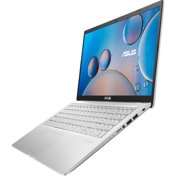 Laptop Asus X515EA, Full HD, 15.6 inch, Procesor Intel Core i3-1115G4 (6M Cache, up to 4.10 GHz), 8GB DDR4, 256GB SSD, GMA UHD, No OS, Transparent Silver