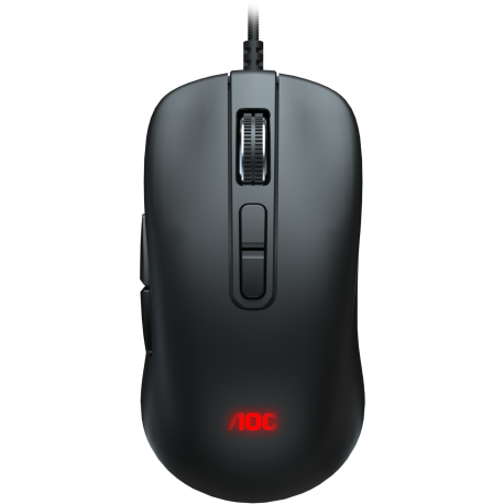 Mouse AOC GM300B, USB 2.0, 6200DPI, 7 butoane, RGB, 1.8m, Negru