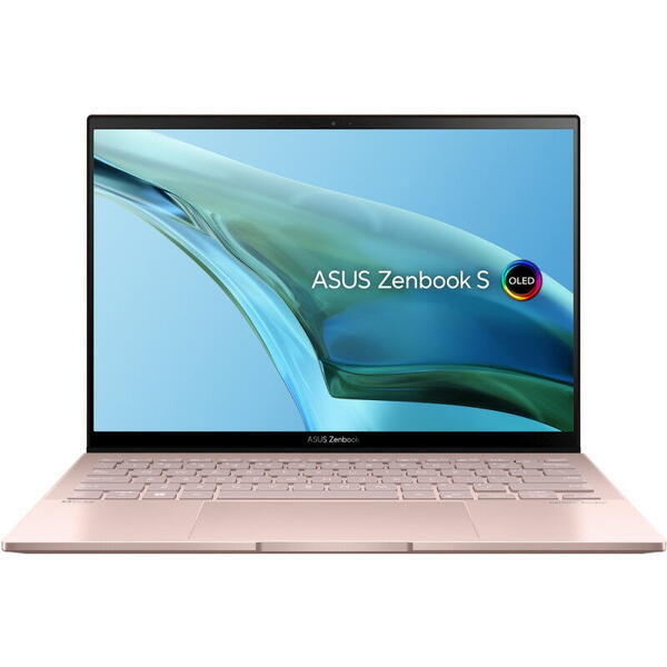 Laptop Asus Zenbook S 13 OLED UM5302TA, 13.3 inch, 2.8K Touch, Procesor AMD Ryzen 5 6600U (16M Cache, up to 4.5 GHz), 8GB DDR5, 512GB SSD, Radeon 660M, Win 11 Home, Vestige Beige