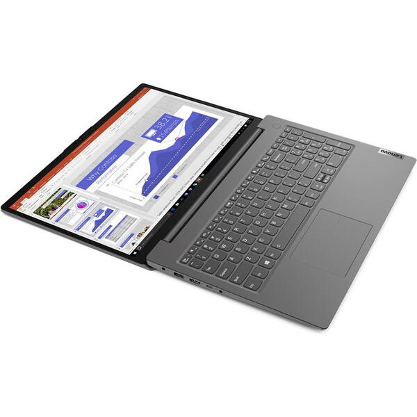 Laptop Lenovo V15 G2 R7-5700U, 8GB DDR4, 512GB SSD, Radeon, No OS, Negru