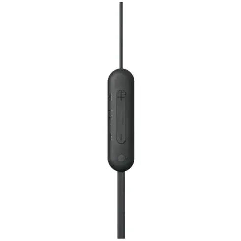 Casti In-Ear Sony WI-C100B, Wireless, Bluetooth, IPX4, Microfon, Fast pair, Autonomie 25 ore, Negru