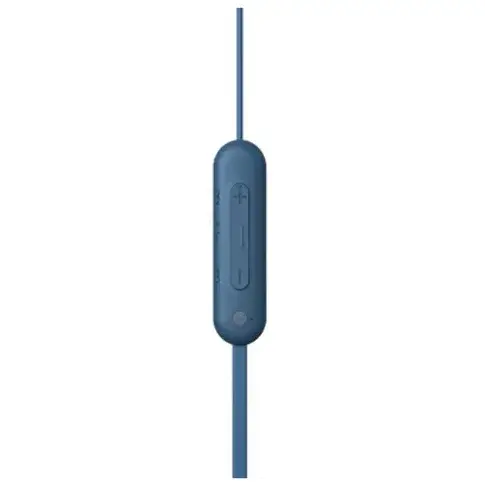 Casti In-Ear Sony WI-C100L, Wireless, Bluetooth, IPX4, Microfon, Fast pair, Autonomie 25 ore, Albastru