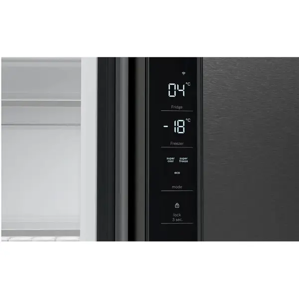 Combina frigorifica Bosch KFN96AXEA, 605 l, NoFrost, Home Connect, Clasa E, H 183 cm, Inox Negru AntiAmprenta