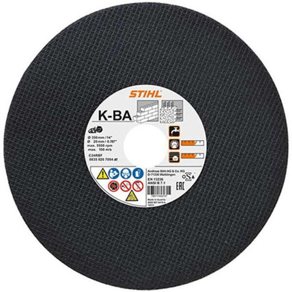 Disc abraziv STIHL K-BA, Diametru 300 mm, 08350207000