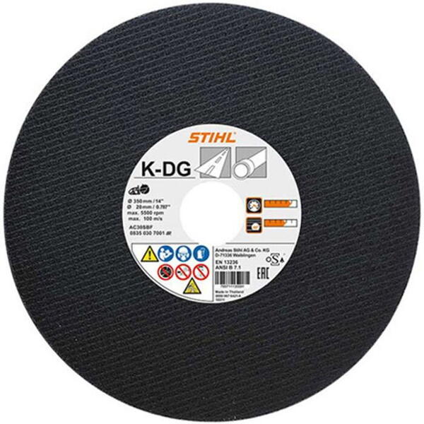 Disc abraziv STIHL K-DG, Diamteru 350 mm, 08350307001