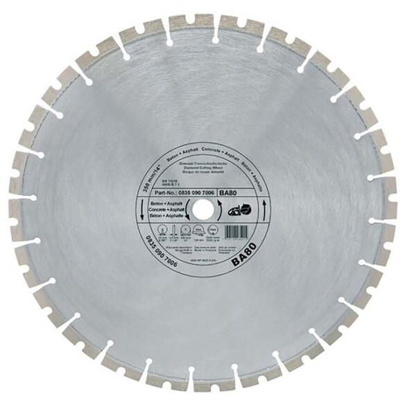 Disc diamantat STIHL D-BA80, Diametru 400 mm, 08350947002