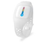 Termometru Daga BT 125, Monitorizare bebe, Conectare Bluetooth cu smartphone sau tableta, Monitorizare 24 ore a temperaturii, Alarma pentru temperatura mare/febra, Bratara din silicon