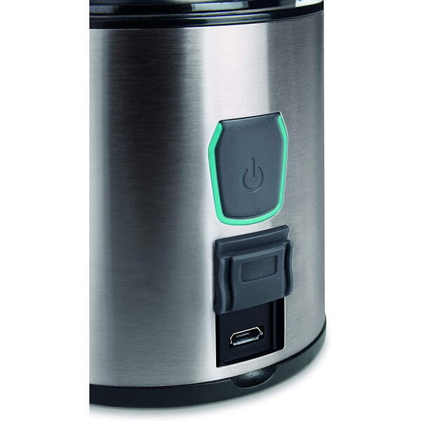 Blender portabil Ufesa BS2400 Onyx, 5100mAh, 400 ml, Incărcare USB, Inox