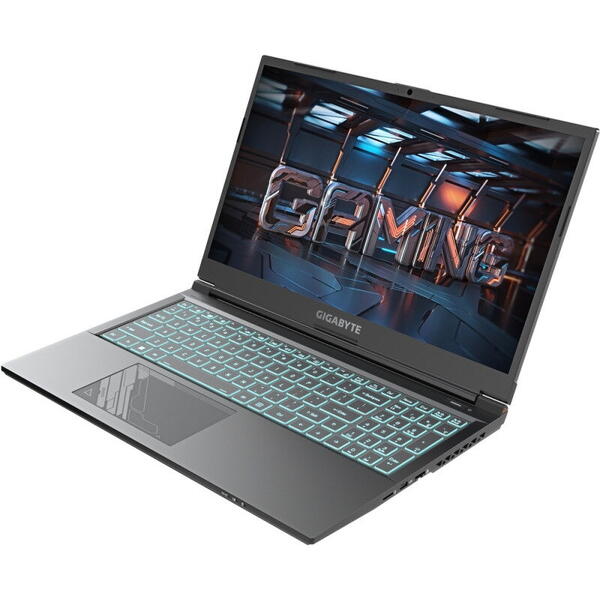 Laptop Gigabyte Gaming G5 KF, FHD 144Hz, 15.6inch, Procesor Intel Core i5-12500H (18M Cache, up to 4.50 GHz), 16GB DDR4, 512GB SSD, GeForce RTX 4060 8GB, Free DOS, Black