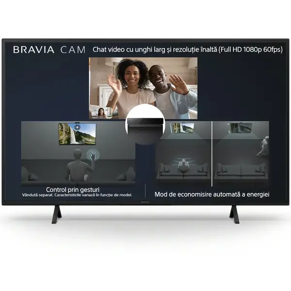 Televizor Sony BRAVIA LED KD65X75WLPAEP, 164 cm, Smart Google TV, 4K Ultra HD, Clasa F (Model 2023)
