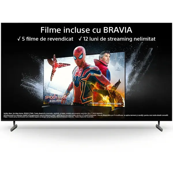Televizor Sony BRAVIA LED KD55X85LAEP, 139 cm, Smart Google TV, 4K Ultra HD, 100Hz, Clasa F (Model 2023)
