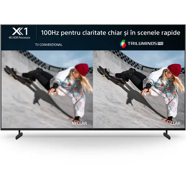 Televizor Sony BRAVIA LED KD65X85LAEP, 164 cm, Smart Google TV, 4K Ultra HD, 100Hz, Clasa F (Model 2023)