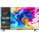 Televizor TCL QLED 75C645, 189 cm, Smart Google TV, 4K Ultra HD, Clasa G (Model 2023)