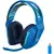 Casti Logitech Gaming wirelessG733, Ultrausoare, Lightsync RGB, Albastru