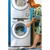 Masina de spalat rufe Candy RO41274DWMCT/1-S, 7 kg, 1200 rpm, Clasa A, Wi-Fi, Bluetooth, Motor Inverter, Quick &amp; Clean, Steam, Alb