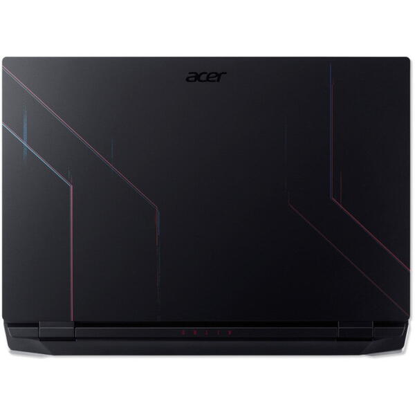 Laptop Acer Gaming 15.6 inch, Nitro 5 AN515-58, Full HD IPS 144Hz, Procesor Intel Core i7-12700H (24M Cache, up to 4.70 GHz), 16GB DDR5, 512GB SSD, GeForce RTX 4050 6GB, No OS, Obsidian Black