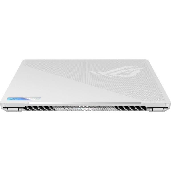 Laptop Asus Gaming 14 inch, ROG Zephyrus G14 GA402XU, QHD+ 165Hz, Procesor AMD Ryzen 9 7940HS (16M Cache, up to 5.2 GHz), 16GB DDR5, 1TB SSD, GeForce RTX 4050 6GB, Win 11 Home, Moonlight White AniMe Matrix version