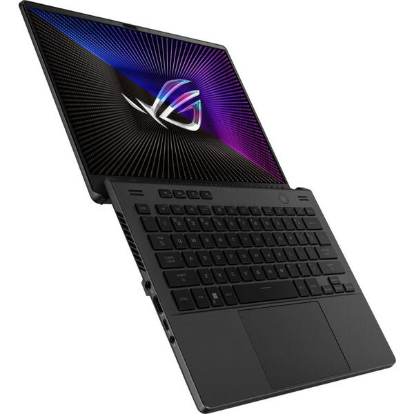 Laptop Asus Gaming 14 inch, ROG Zephyrus G14 GA402XU, QHD+ 165Hz, Procesor AMD Ryzen 9 7940HS (16M Cache, up to 5.2 GHz), 16GB DDR5, 1TB SSD, GeForce RTX 4050 6GB, Win 11 Home, Eclipse Gray AniMe Matrix version