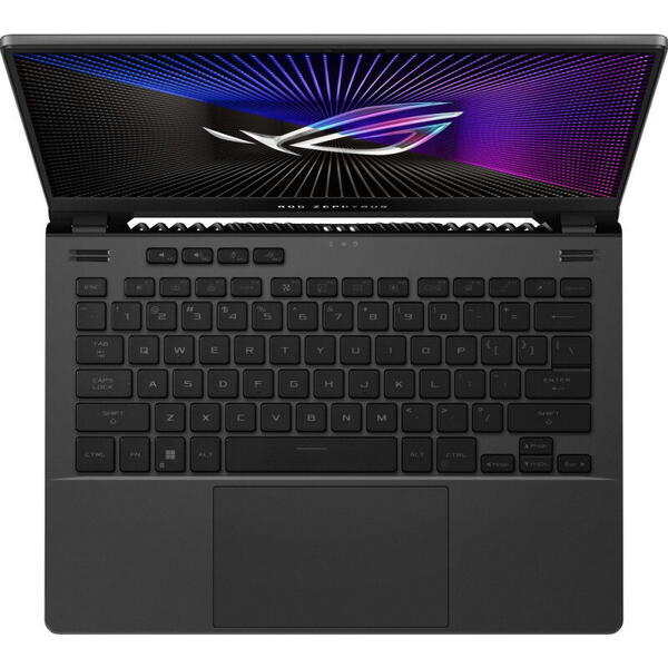 Laptop Asus Gaming 14 inch, ROG Zephyrus G14 GA402XY, QHD+ 165Hz Mini LED, Procesor AMD Ryzen 9 7940HS (16M Cache, up to 5.2 GHz), 32GB DDR5, 1TB SSD, GeForce RTX 4090 16GB, Win 11 Home, Eclipse Gray