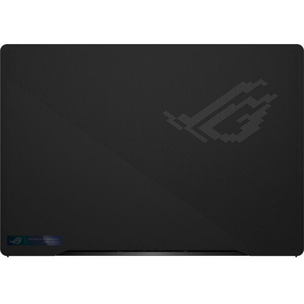 Laptop Asus Gaming 16 inch, ROG Zephyrus M16 GU604VZ, QHD+ Mini LED 240Hz G-Sync, Procesor Intel Core i9-13900H (24M Cache, up to 5.40 GHz), 32GB DDR5, 1TB SSD, GeForce RTX 4080 12GB, Win 11 Pro, Off Black AniMe Matrix