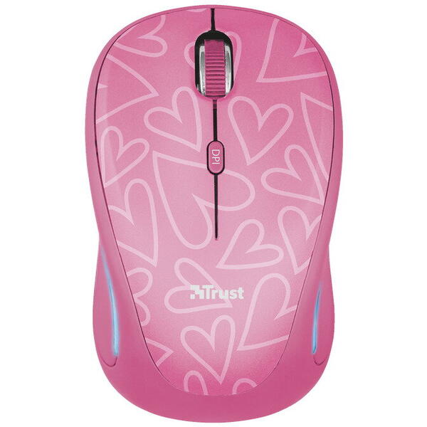 Mouse Trust Yvi FX Wireless Mouse, Pink