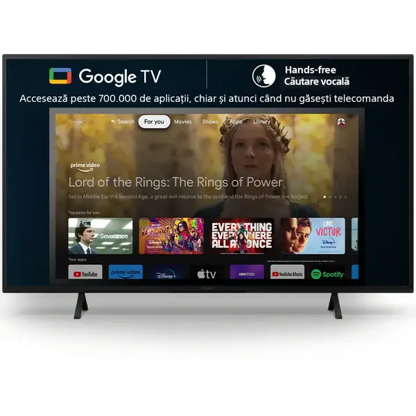Televizor Sony BRAVIA LED KD43X75WLPAEP, 108 cm, Smart Google TV, 4K Ultra HD, Clasa G (Model 2023)