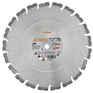 Disc diamantat STIHL D-BA60, Diametru 400 mm,  08350947011