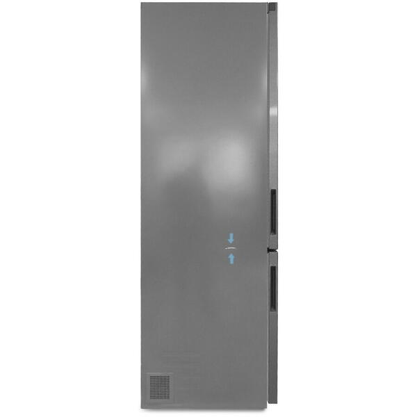 Combina frigorifica LG GBP62MCNBC, 384 l, No Frost, Compresor Smart Inverter, DoorCooling+, LinearCooling, NatureFresh, Clasa B, H 203 cm, Negru