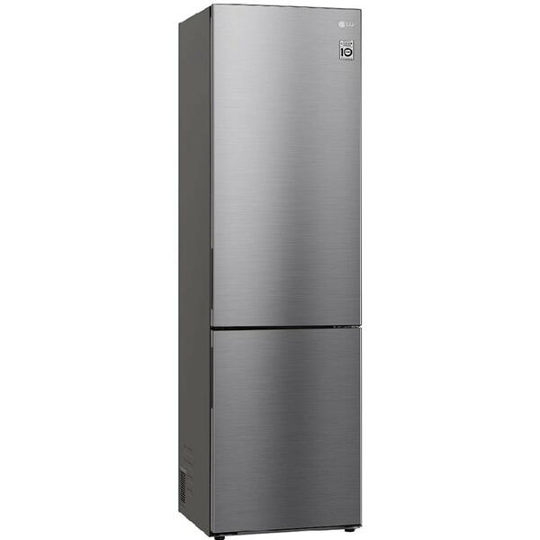 Combina frigorifica LG GBP62PZNAC, 384 l, No Frost, DoorCooling+, Linear Cooling, Compresor Inverter Linear, Calasa A, H 203 cm, Inox
