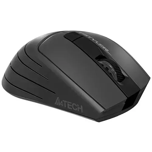 Mouse A4tech Gaming, Wireless, 2.4GHz, Optic, 2000 dpi, Butoane/scroll 6/1, Buton selectare viteza, Negru / Gri