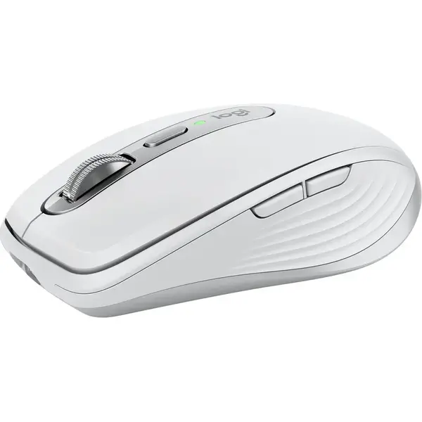 Mouse Logitech wireless MX Anywhere 3S, 2.4GHz&amp;Bluetooth, Silent, Scroll MagSpeed, Multidevice, USB-C, Pale Grey