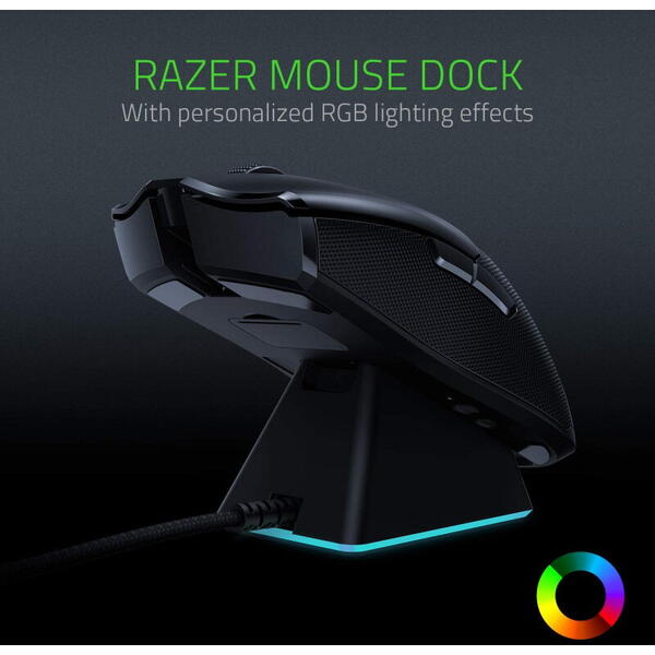 Mouse Razer Gaming Viper Ultimate Wireless Hyperspeed + Charging Dock