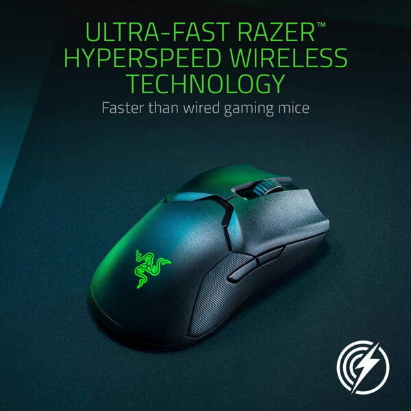 Mouse Razer Gaming Viper Ultimate Wireless Hyperspeed + Charging Dock