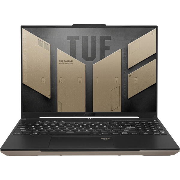 Laptop Asus Gaming 16 inch, TUF A16 Advantage Edition FA617XS, QHD+ 240Hz, Procesor AMD Ryzen 9 7940HS (16M Cache, up to 5.2 GHz), 16GB DDR5, 1TB SSD, Radeon RX 7600S 8GB, Win 11 Home, Sandstorm